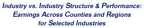 Missouri - Industry vs. Industry Structure & Performance: Earnings Across Counties and Regions for Selected Industries